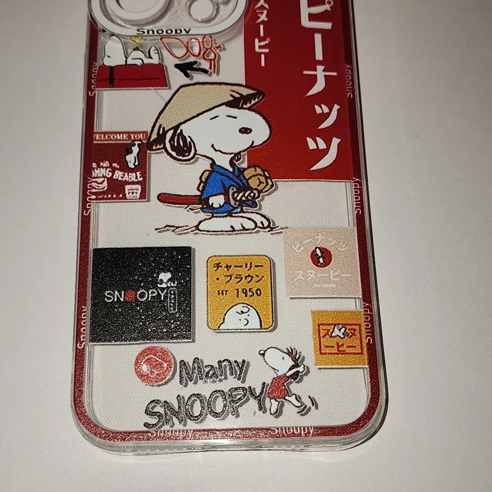 Brand new Apple IPhone 🍎 15 Pro Max Peanuts Snoopy soft Silicone Phone Case
